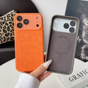 เคสโทรศัพท์ซิลิโคนเหลวแบบแม่เหล็กสำหรับ iPhone 17 15 16 Pro Max พร้อมฟิล์มเลนส์ HD ปุ่มสัมผัส ป้องกันการกระแทก - Product Image 5