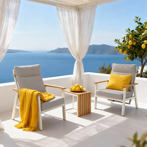 Ensemble <span class=keywords><strong>de</strong></span> 3 chaises <span class=keywords><strong>de</strong></span> conversation en aluminium Dwoo pour balcon, légères, imperméables, pour hôtel, <span class=keywords><strong>jardin</strong></span>, loisirs, ensemble <span class=keywords><strong>de</strong></span> chaises individuelles - Product Image 2