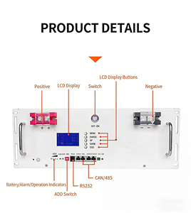 Système de stockage d'énergie <span class=keywords><strong>solaire</strong></span> intelligent BMS 10kWh 15kWh 51.2V LiFePO4 pour la consommation domestique et les systèmes photovoltaïques - Product Image 2