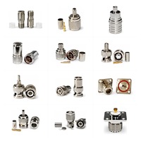 Conector RF BNC-C-K4 de Fábrica, Conector Coaxial BNC Hembra, Crimpado RG59