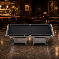 Mesa de Billar de Pizarra Negra de Lujo S.Q.F de 7 pies, Personalizada, para 9 Bolas, Uso en Interiores, con Garantía de por Vida y Diseño Ecológico