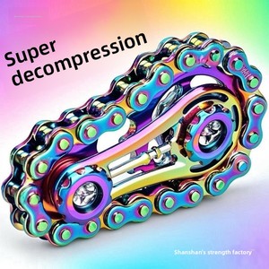 Giroscopio de Dedo, Juguete Mecánico Antiestrés para Adultos, <span class=keywords><strong>Spinner</strong></span> de Mano con Engranajes Giratorios Interconectados - Product Image 1
