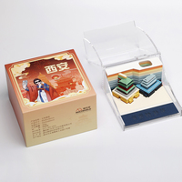 Bloc-notes 3D créatif, bloc-notes artistique 3D, bloc-notes personnalisé imprimé en 3D, calendrier en papier 3D, décoration de bureau
