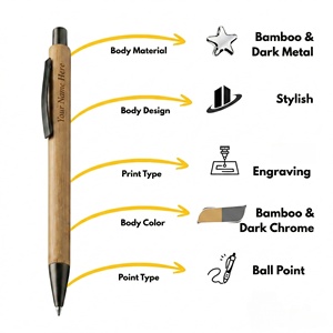 Reading <b>Pen</b> <b>Pen</b> Stylus Phone Stand Bamboo <b>Pen</b> Holders - Product Image 3