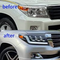 Pour Toyota Land Cruiser LC200 2008-2015, ensemble de phares à LED complets à trois yeux, facelift, installation facile, plug and play