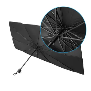 FEAMONT individuelles Logo fahrzeug tragbarer Nylon-Sonnenblende-Abdeckung UV-beständig faltbarer Windschutzscheibe Sonnenschutz-Regenschirm