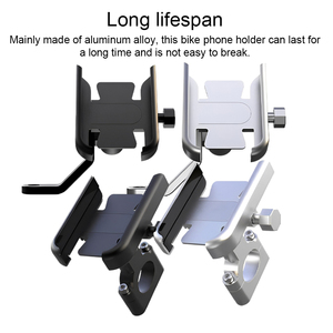 Hot Bán Nhôm Hợp Kim Xe Máy Điện Thoại Di Động Chủ Có Thể Điều Chỉnh Cho Xe Máy Xe Đạp Điện Pin Xe Đạp Xe Đạp Navigation - Product Image 5