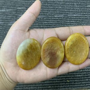 Bán Buôn Đen Spider Web Jasper Lo Lắng Đá Pha Lê Hình Bầu Dục Ngón Tay Cái Đá Quý Natur Pha Lê Trị Liệu Reiki Massage Chakra Lo Lắng Đá - Product Image 4