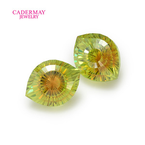 Cadermay Bicolor Zircon Marquise Cut 10x13mm Loose Stone For Jewelry Making - Product Image 2