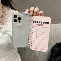 IPhone 16 Promax 15 Pro 14 Promax coque de téléphone Transparent Rose liste de souhaits