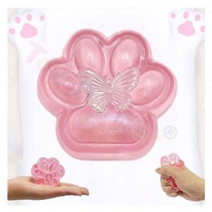 Ensemble de 8 balles moelleuses en forme de patte de chat ultra douces, jouets sensoriels anti-stress, thérapie Kawaii, jouets moelleux pour enfants de 5 à 7 ans - Product Image 3