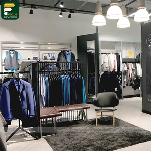 Présentoir de vêtements sur mesure pour boutique, armoire de présentation, panneau mural, comptoir de caisse, éclairage, vitrine, luminaire - Product Image 4