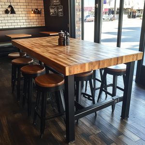 Solid American Walnut <strong>Butcher</strong> Block <strong>Table</strong> Tops 48*24 Inch Contemporary Home Restaurant Kitchen UV Finish Anti-scratch - Product Image 5