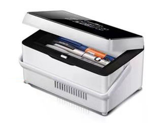 Mini refrigerador usb con batería de 12v CA/CC, refrigerador y congeladores portátiles para coche - Product Image 1