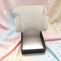 Boîte cadeau en kraft noir, emballage robuste pour cadeaux généraux, écologique, finition lisse, personnalisable, légère et portable