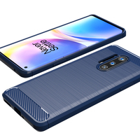 OnePlus 6 6T 7 7T 8 8T 9 9R 10 11R Pro Coque Arrière Robuste Bouclier Carbone Brossé Antichoc Vente en Gros One Plus Phone Case TPU09