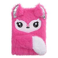 Cuaderno de Felpa para Niña, Cuaderno de Gato Conejo Zorro, Colgante Kawaii, Cuaderno de Gatos Peludos, Planificador Diario, Libro, Bloc de Notas, Papelería