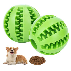 <span class=keywords><strong>Pet</strong></span> üretici çeşitli toksik olmayan Bite dayanıklı IQ eğitim 6cm 8cm evcil hayvan yemi dağıtım köpek oyuncak top - Product Image 2