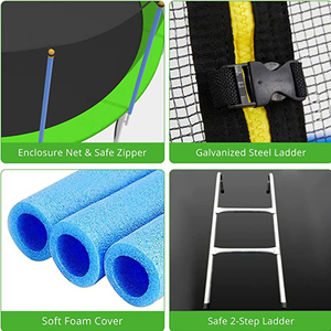 <span class=keywords><strong>Trampoline</strong></span> Zoshine Free Jump 14FT rond sans ressorts avec filet de sécurité, <span class=keywords><strong>trampoline</strong></span> extérieur sans ressorts pour enfants - Product Image 5