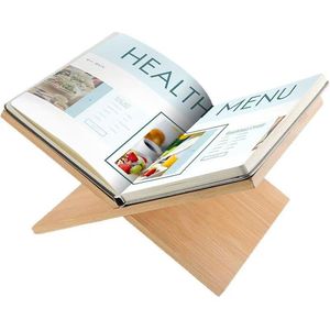 Support de lecture en bois, support de recettes de cuisine, support de livres de bureau, étagère de table, présentoir de livres, lecteur de livres - Product Image 3