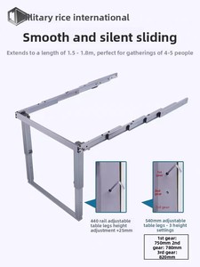 Phong cách hiện đại nhà bếp bàn ăn biến đổi kéo ra với mềm đóng mở rộng trượt cơ chế cho phòng ngủ hoặc phòng tắm - Product Image 3