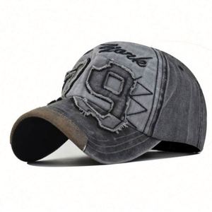 Casquette de baseball pour homme, délavée et usée, avec broderie appliquée, 5 panneaux, vente en gros - Product Image 3
