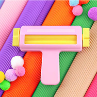 Machine à plier le papier multifonctionnelle portative, machine à découper les puzzles avec plusieurs motifs pour la création artistique et l'artisanat du papier