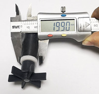 Moteur à aimant permanent OD20 2 pôles ID3.0 6 pales axe 3mm Marque FX, fabriqué en Chine en série, pour micro-pompe à eau, rotor en ferrite
