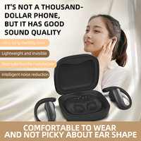Écouteurs intra-auriculaires à clip ergonomiques sans fil avec étui de charge et affichage, de haute qualité et abordables, pour le sport, la remise en forme et l'exercice