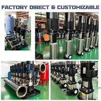 Pompe centrifuge verticale multi-étages HUIZHENG CDL/CDLF 75 kW 380,9 V 60,9 Hz, surpresseur d'eau électrique ultra haute pression
