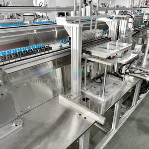 Truyền thiết lập với Y tiêm trang web lắp ráp máy nhà máy sản xuất IV truyền nhà máy sản xuất