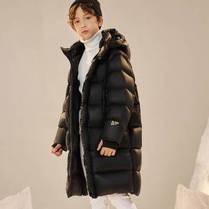 2023 mode vente chaude nouveau noir enfant vestes équestres chaud hiver enfants à capuche blanc duvet de canard bouffant veste manteaux - Product Image 4