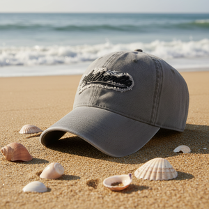 Gorra de béisbol vaquera de seis paneles con ala curva de estilo Vintage, 100% de algodón, lavado común desteñido, borde crudo, bordado, patrón de letras, Unisex - Product Image 1