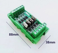 Modul Relai Solid State Tanpa Kontak 4 Saluran Kopling Optik Terisolasi DC 12V24V Empat Output Micro Multiplex LNTS-04N