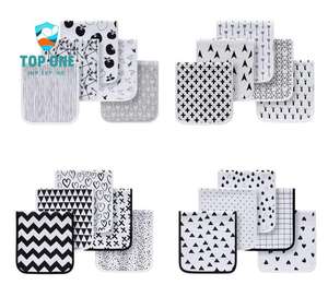 TopOne 5 Pack Extra Soft Waterproof Absorbent Burping Rags Organic Cotton <b>Muslin</b> Drool Bib Bandana <b>Baby</b> Burp Cloth - Product Image 2