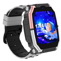 Reloj Inteligente 4G para Niños con Tarjeta SIM, Llamada SOS, Rastreo GPS, Cámara Frontal, Chat de Voz y Video, Foto, Correa de Gel de Sílice, Pantalla a Color