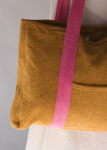 Bolsa <span class=keywords><strong>de</strong></span> Mano Personalizada <span class=keywords><strong>de</strong></span> Felpa, Estilo Casual y Moderno, Color Rosa Caramelo, para la Playa, Cómoda, para Dama, Fábrica con Certificación BSCI - Product Image 3