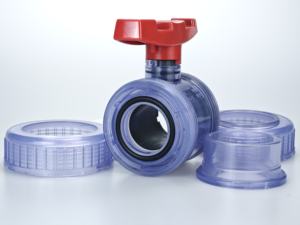 ソケットクリア透明UPVCPVC熱可塑性プラスチックダブルユニオンボールバルブ - Product Image 5