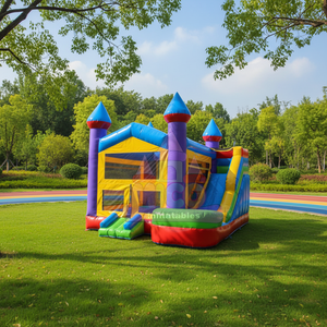 <span class=keywords><strong>Castillo</strong></span> Inflable de PVC Comercial Directo de Fábrica con Tobogán para Niños, Casa Inflable para <span class=keywords><strong>Alquiler</strong></span> en Fiestas y Parques Infantiles - Product Image 2