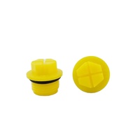 BSPP 1/8 1/2 3/4 1-1/4 Bouchon d'étanchéité en plastique Trou Valve de pompe hydraulique Bouchon en plastique avec joint torique Bouchon à filetage transversal hexagonal extérieur
