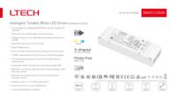Driver LED LTECH 20W DMX512 CCT, 100-240V AC, BIS, PSE, UL, EL, réglage de température fluide, schémas d'éclairage de villa, SE-20-100-700-W2M