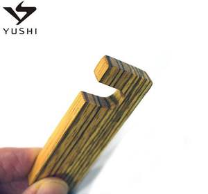 Porte-clés multifonctionnels en bois <span class=keywords><strong>2020</strong></span>, nouveau support de téléphone en bois, accessoires porte-clés, vente en gros pour cadeau, 2 pièces - Product Image 4