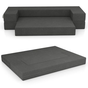 Giao hàng nhanh chóng nhiều sử dụng hiện đại gấp futon Nệm linen vải sofa sàn couch phòng chờ Ngủ Đồ Nội thất sofa giường đặt - Product Image 1