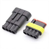 Conector Automotriz Hembra 282106-1 de 4 Pines, Conector de Cable a Cable, Carcasa Automotriz