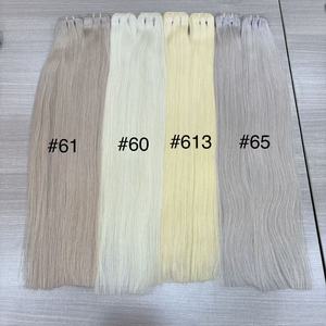 100g de tissage de <span class=keywords><strong>cheveux</strong></span> humains Remy, best-seller, naturel, brut, vague indienne, mèches de <span class=keywords><strong>20</strong></span> pouces, double trame, Cabello Humano - Product Image 5