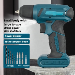 Mini Power Tool 8V Lithium <b>Drill</b> Rechargeable <b>Hand</b> Multi-function Household Screwdriver Set N367 Mini Power Tool 8V Lithium Elec - Product Image 6