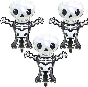 Lot de 3 ballons en aluminium pour Halloween : araignées, squelettes, citrouilles, chauves-souris, sorcières, momies, fantômes – Kit d'arche de décoration pour fête d'anniversaire - Product Image 1