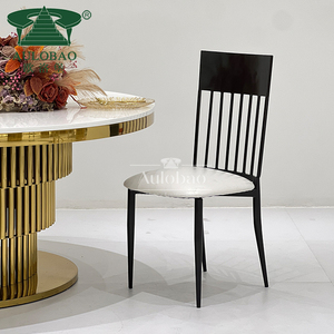 Party Events Black Aluminum Luxury Event Churches Wedding <b>Chairs</b> - Product Image 1