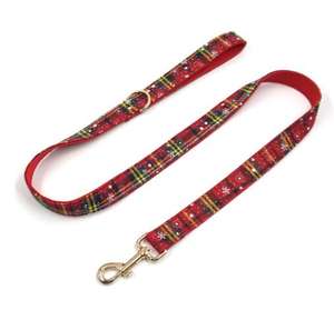 Conjunto de correa de <span class=keywords><strong>collar</strong></span> de Mascota de gato con tema navideño rojo para perro con lazo para gatito encantador hebilla DE SEGURIDAD DE Color dorado anillo en D 5 tamaños - Product Image 5