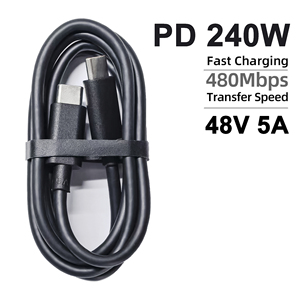 Oem Fabrikant Direct 480Mbps 48V Pd 240W Usb C Naar Type C 1M Tpe Usb Kabel 5a Snel Opladen Datakabel Compatibel Met Laptop - Product Image 1
